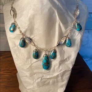 Silver and Stone Necklace
